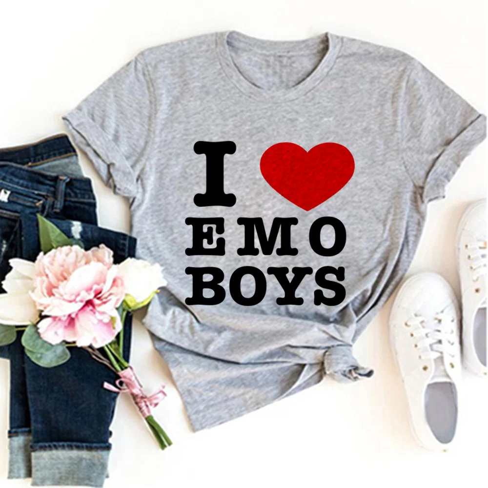 

i love t-shirts women summer top female y2k clothes