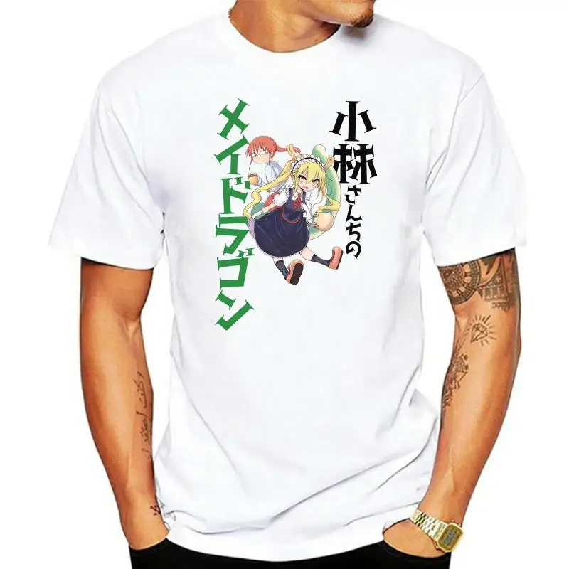 

Мужская рубашка с графическим принтом Miss Kobayashi's Dragon Maid, Классная рубашка с коротким рукавом и рисунком аниме