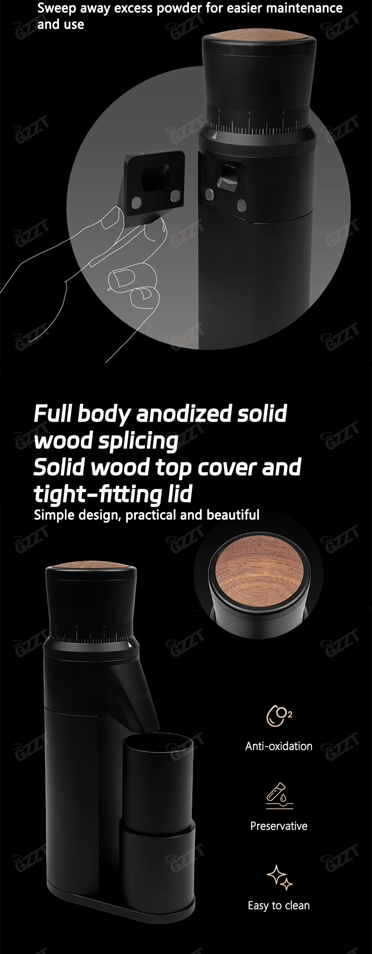 GZZT CG05 Медленношлифовальная электрическая мельница для зерен мотор-редуктор