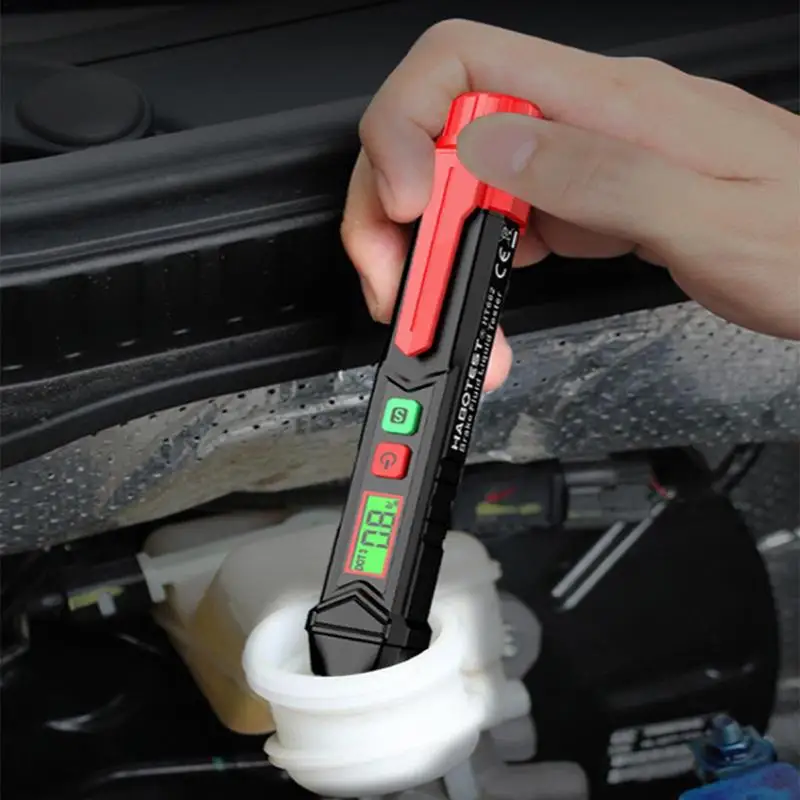 

Brake Fluid Tester Hydraulic Fluid Liquid Oil Moisture Analyzer With Light Sound Alarm Auto Brake Diagnostic Testing Tool