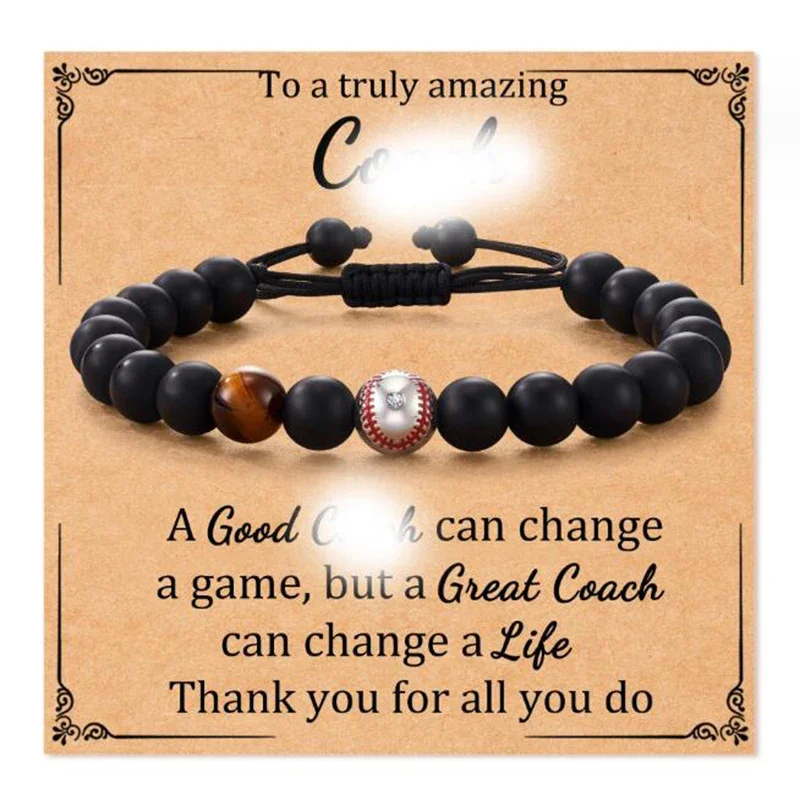 Креативные браслеты с бусинами для футбола бейсбола баскетбола моего сына