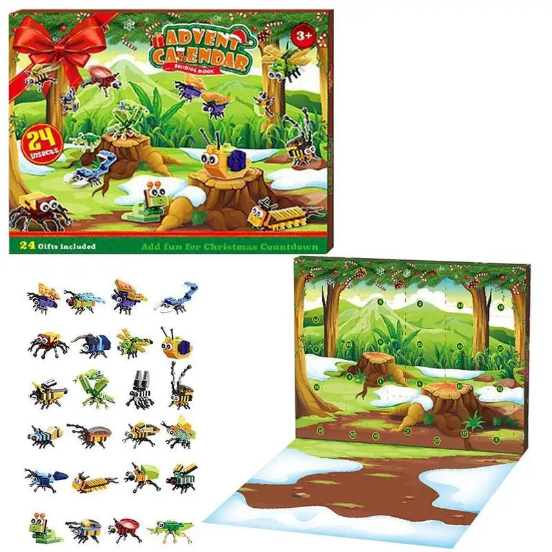 

12 в 1, Детский конструктор «насекомые»