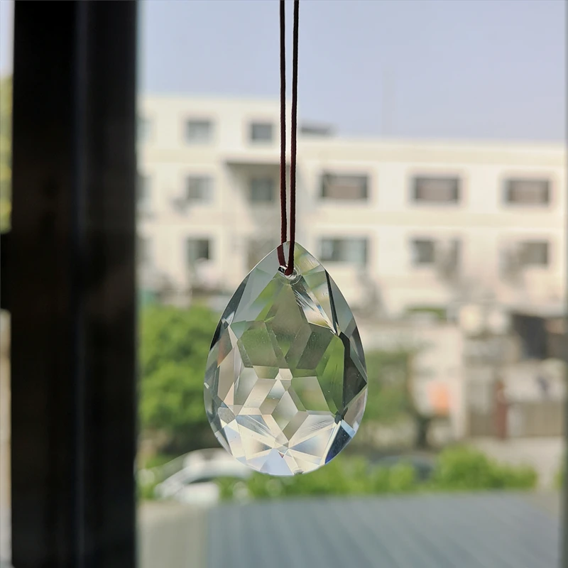 Хрустальная призма-ловец солнца  drop crystal 38 мм