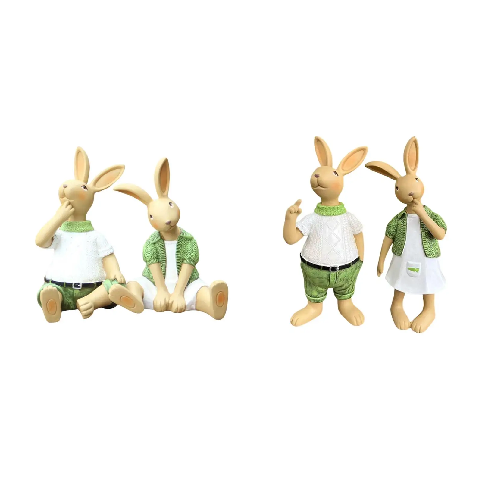 

Garden Statues Rabbit Tabletop Centerpiece for Tabletop Indoor Holiday Gifts
