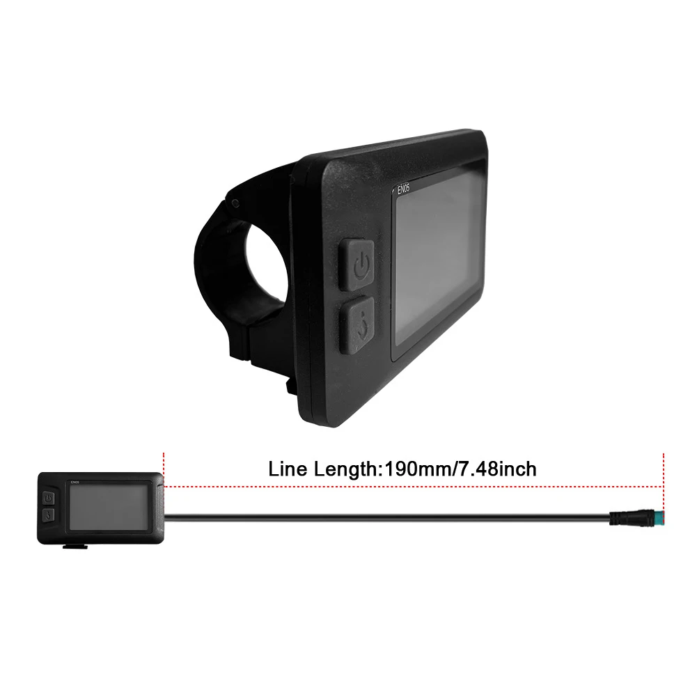 

LCD-EN06 USB дисплей пластиковый материал для электровелосипеда W/P штекер JN контроллер горного велосипеда 5-контактный водонепроницаемый разъем