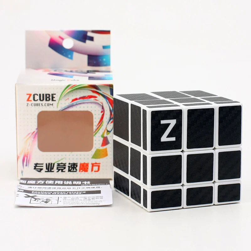 

New ZCUBE 3x3 Mirror Cube Magic With Carbon Fiber Sticker Educational Cubo Magico Toys As A Gift Children Kids Maze Educational