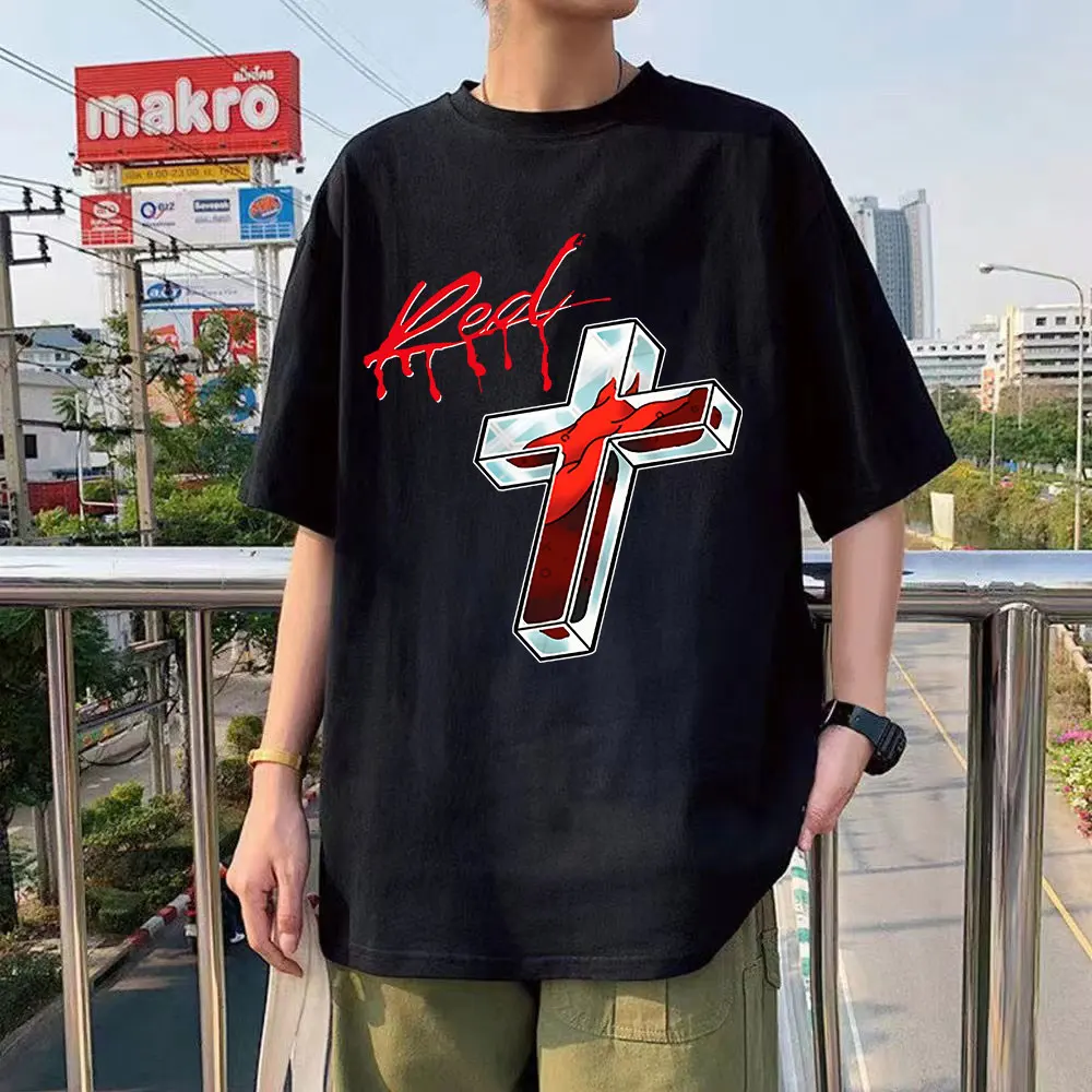 

Футболка Playboi Carti с принтом красного цвета, уличная одежда в стиле Харадзюку, топы 2pac Rap для мужчин и женщин, хлопковая рубашка в стиле хип-хоп,...