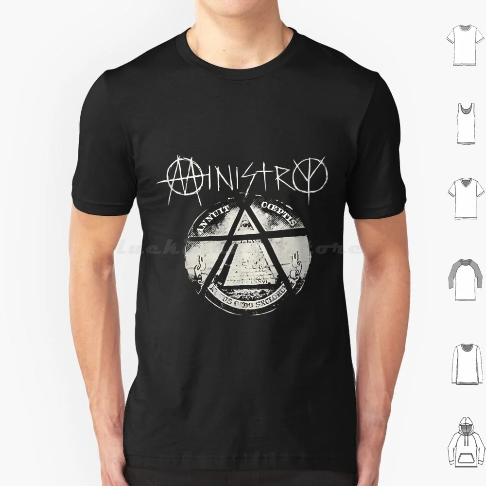 Футболка с надписью министерства Рока хлопковая