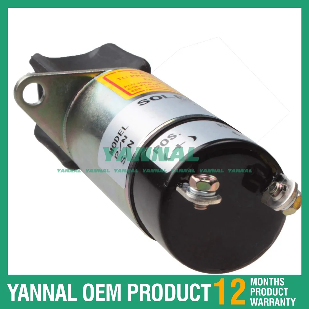 

Long Time Aftersale Service Solenoid Diesel Shut Down SA-3527-T 1504-12A7U1B1 For Woodward 12V