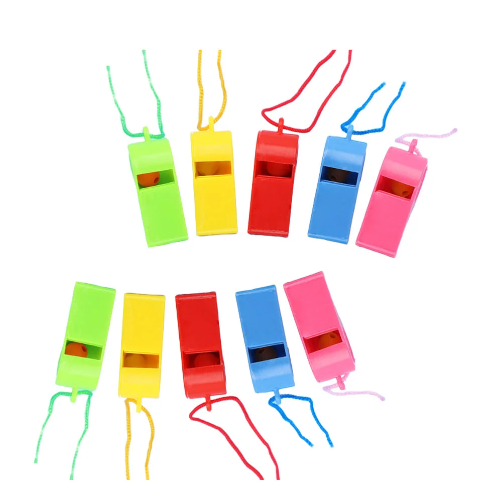 

24Pcs Whistles Plastic Refueling Colorful Cheering Portable Durable Referee Whistles Sporting Goods for Kids