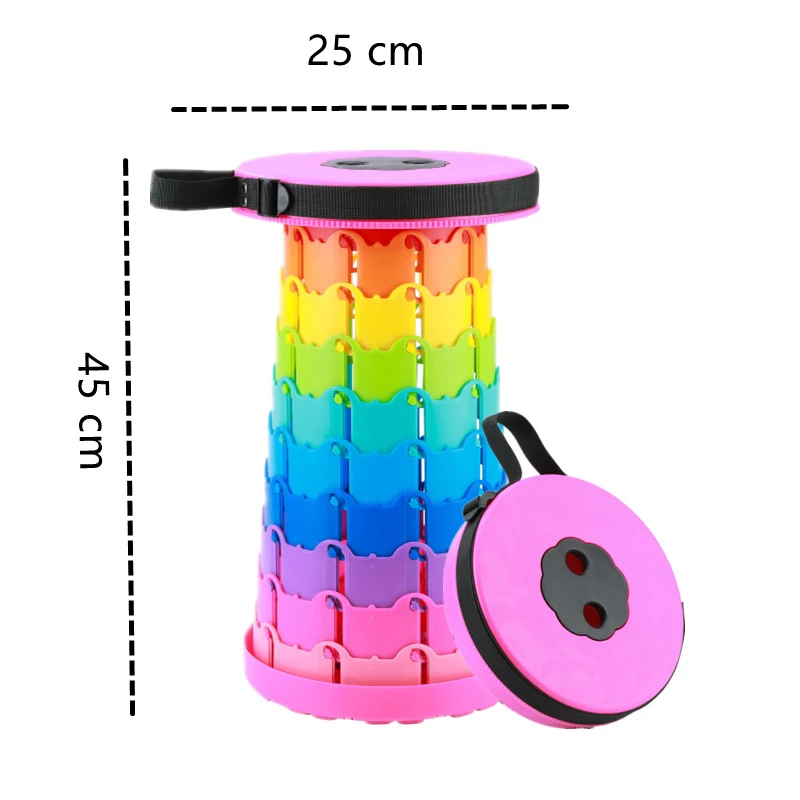 Выдвижной складной стул для кемпинга рыбалки регулируемый по высоте-портативный