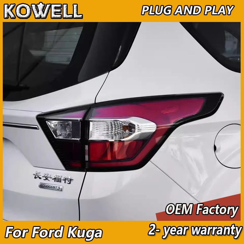 

Автомобильный Стайлинг для Ford Kuga, задние фары 2017-2019 Kuga, задние фары, противотуманные фары, стоп-сигнал, сигнал поворота, Реверсивный