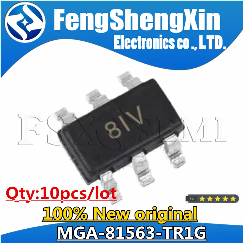 

10pcs 100% New MGA-81563-TR1G MGA-81563 MGA81563 81 81A 81V sot23-6 Chipset