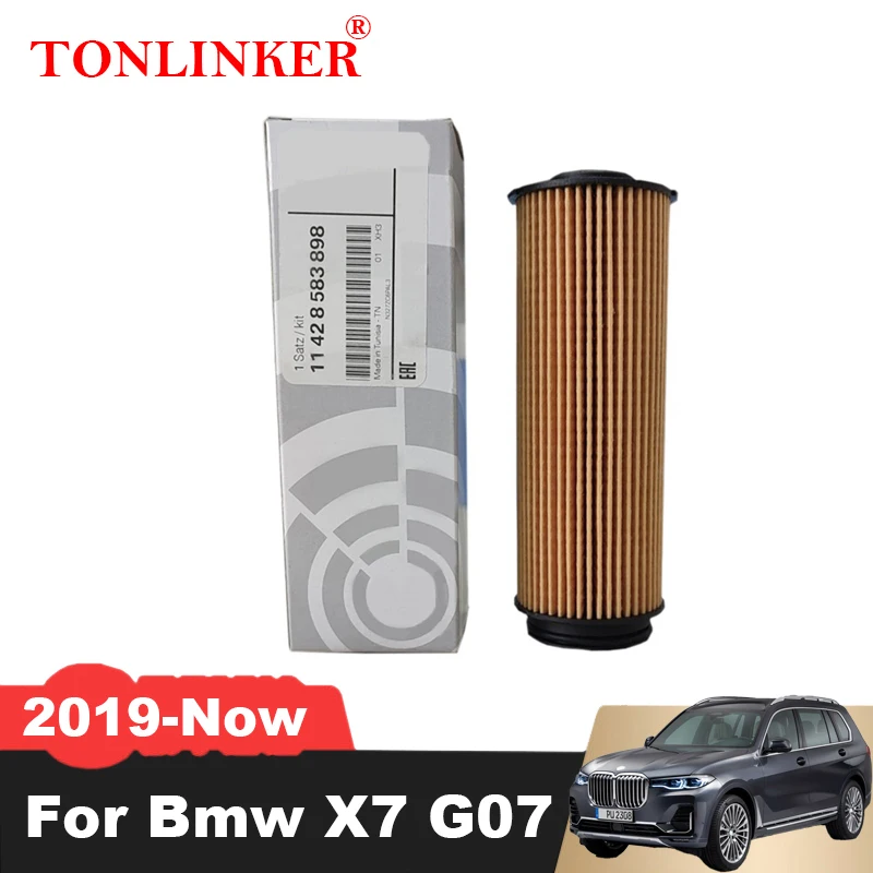 Масляный фильтр TONLINKER 11428583898 для Bmw X7 G07 xDrive 30d 40d M50d 40i 3.0L 2019 2020 2021 2022 B57D30 B58B30