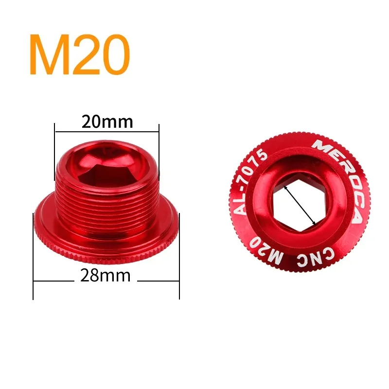 MEROCA MTB Hollowtech кривошипный болт M18 M19 M20 Кривошип горного велосипеда крышка рычаг для