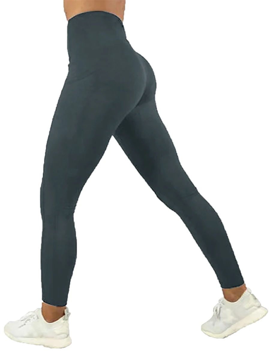 Женские леггинсы для йоги с высокой талией и карманами однотонные брюки ming