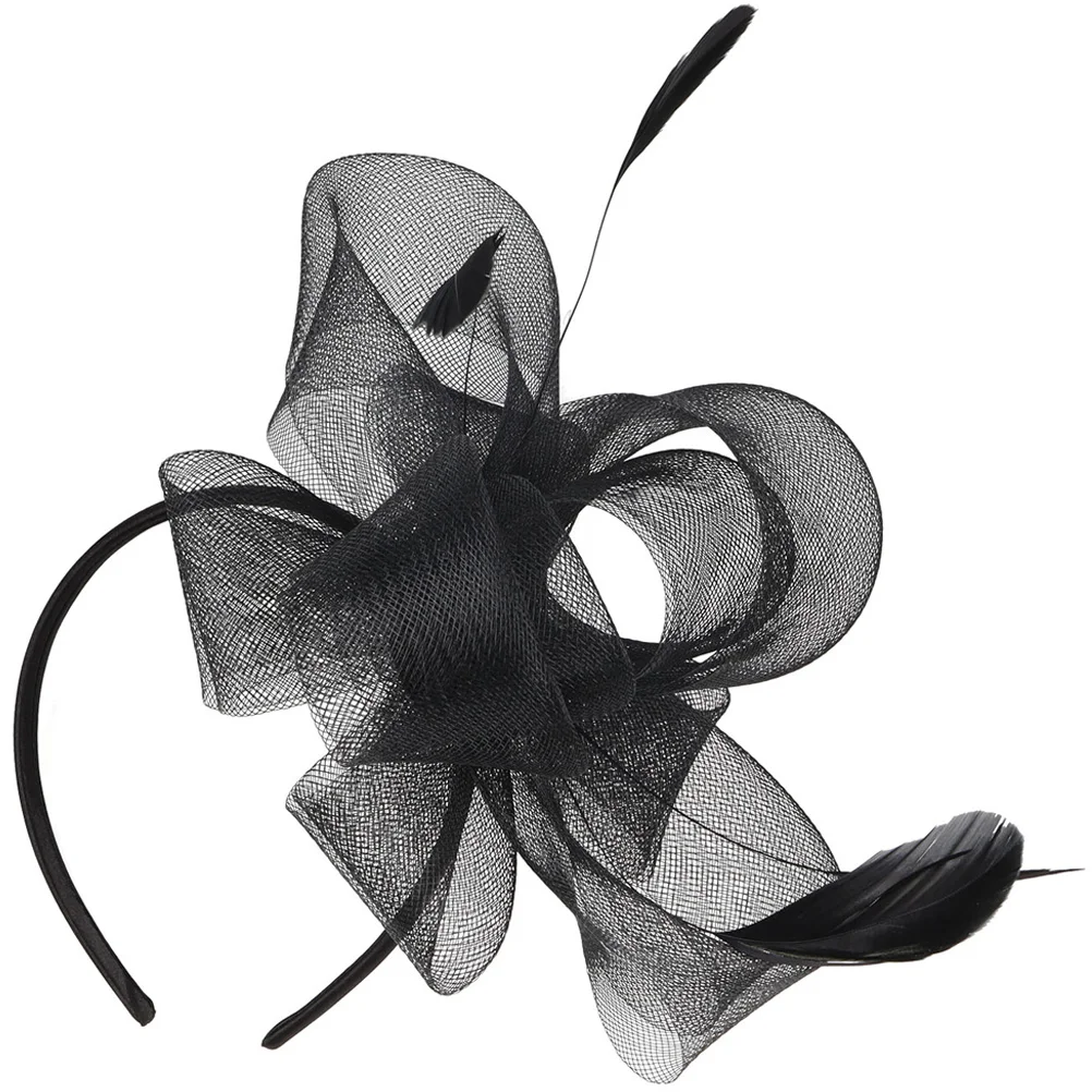 

Tea Party Hat Coloured Hair Clips Retro Fascinator Headpiece Baffle Women's Fascinators Abs