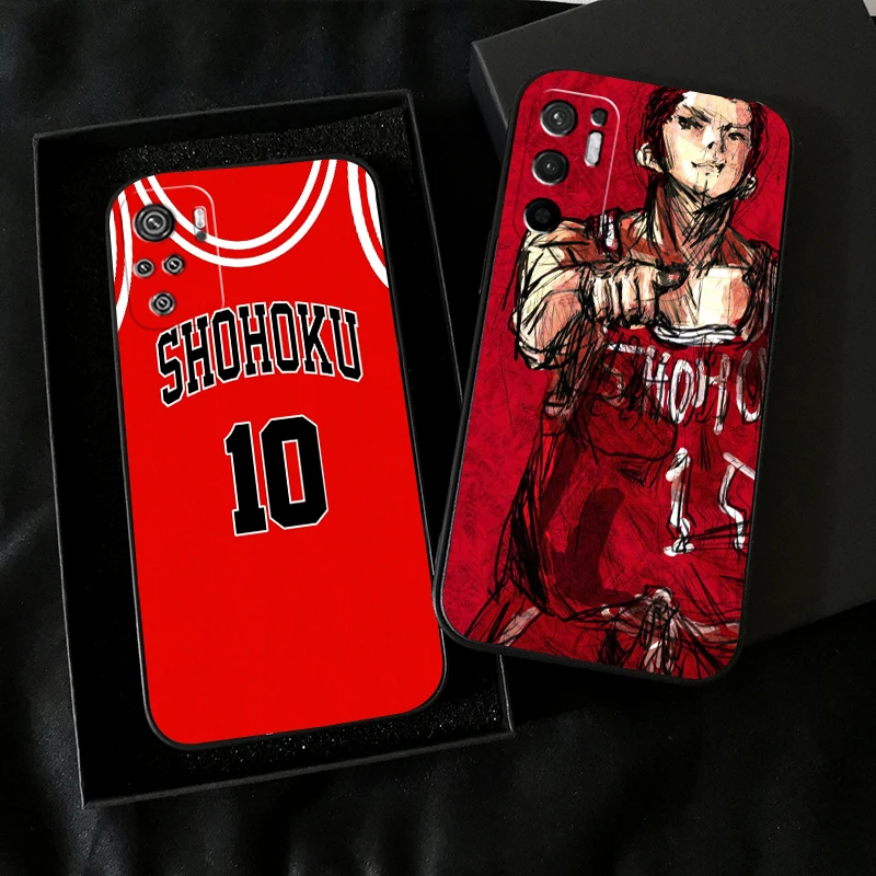 

SLAM DUNK For Xiaomi Redmi Note 10 10S 10T Pro For Redmi Note 10 5G Phone Case Funda Back Coque Silicone Cover Carcasa Soft