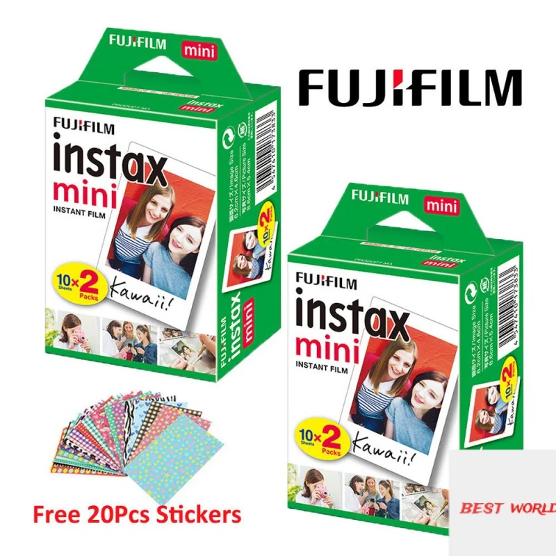 

Fujifilm Instax Mini Films 40PCS Instax Mini 9 Films Photo Paper For Fujifilm Instax Mini 8 11 7 25 50s 90 70 SP-1 SP-2 Camera