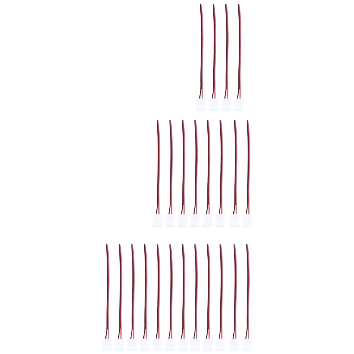 24 шт. 8 мм 2-контактный разъем для светодиодной ленты шириной гибкие SMD 3528 2835