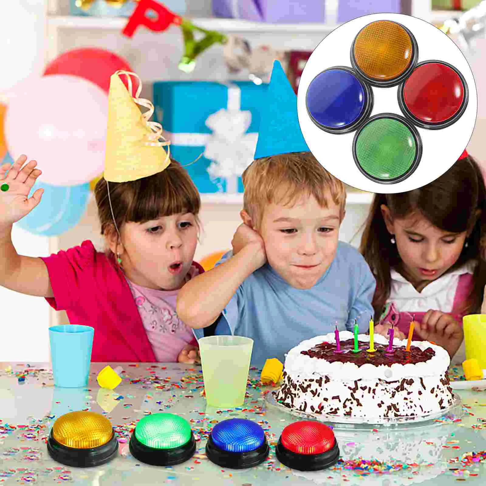 4 шт. звуковая кнопка забавная игровая опора электронные принадлежности для