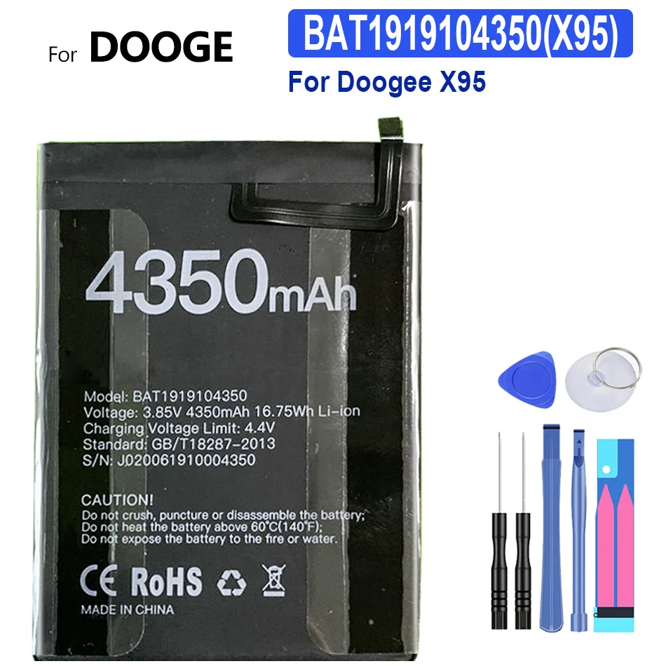 

Mobile Phone Battery BAT1919104350 (X95) 4350mAh For Doogee X95 X 95