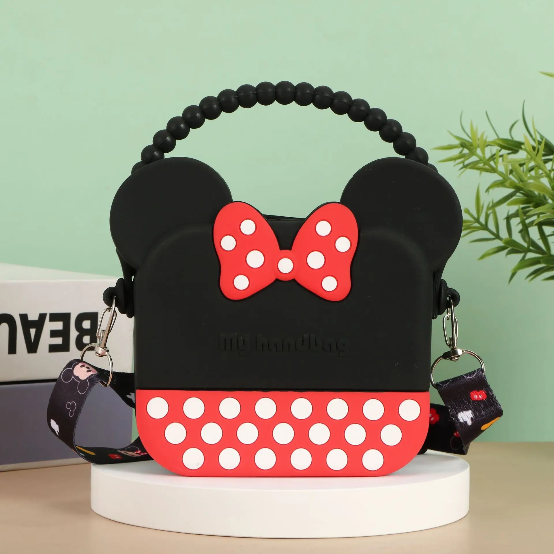 

Disney Mickey Mouse Minnie Handbag Bags for Girls Mickey Mouse Bag Cartoon Mini Kawaii Backpack Purse for Girls Children Gifts