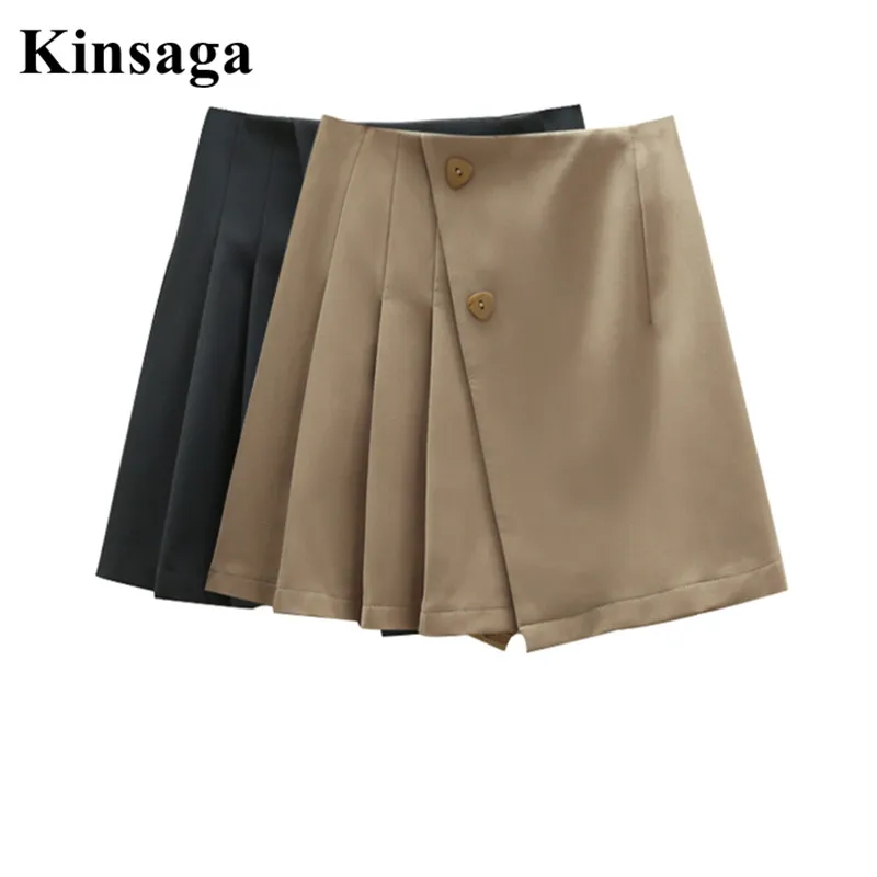 

Women Khaki Mini A-line Pleated Skrits XXXL Spring Sexy Layer Skirt Lingerie Short Skort High Waist Micro Skirt Pantunderdress