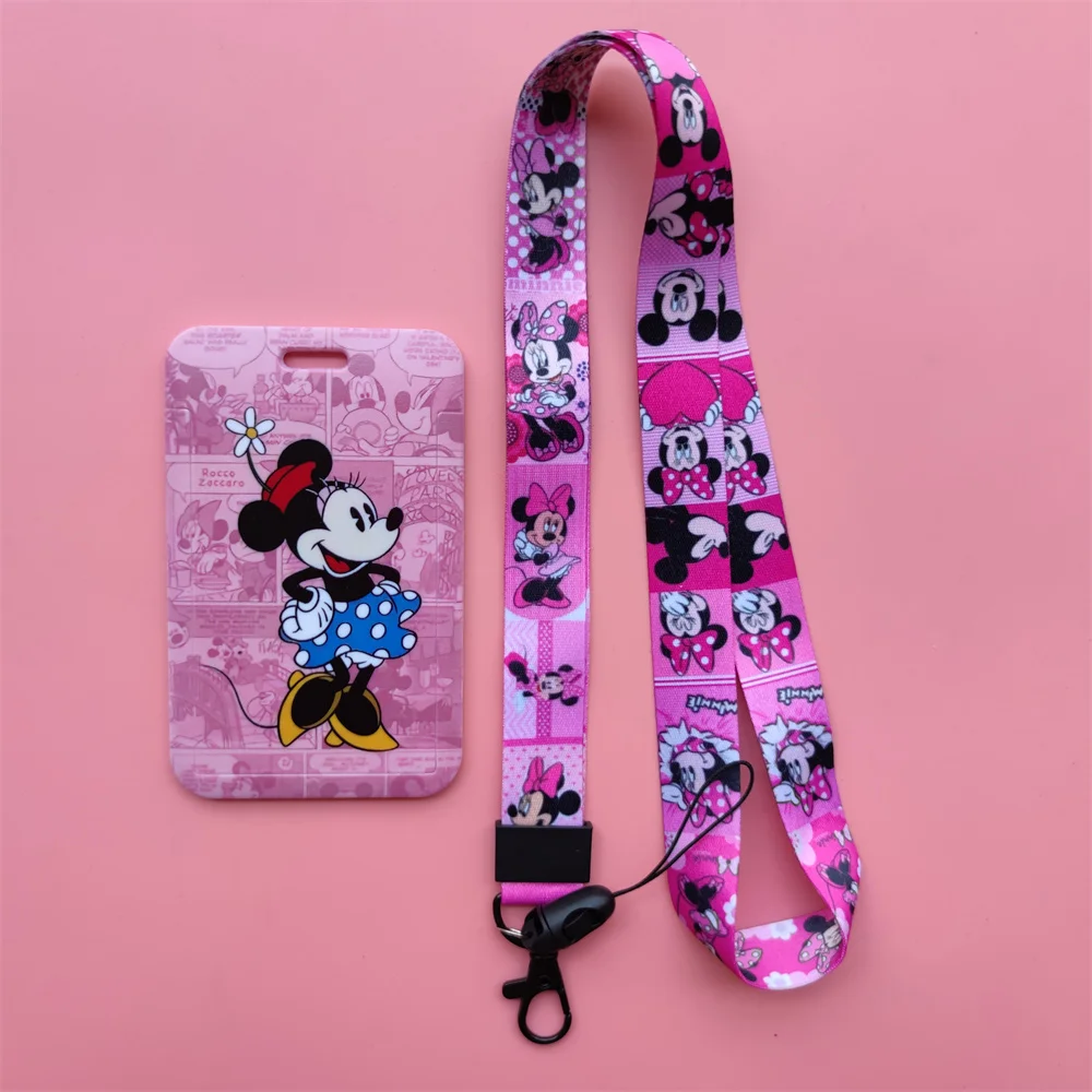 

Disney Minnie Fashion Brand Card Holder Boy Girl ID Card Case Photocard Container Transparent