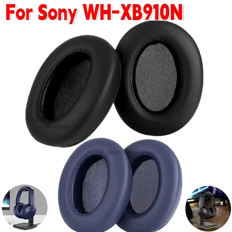 Фото Сменные амбушюры для наушников Sony WH-XB910N, накладки на уши из протеиновой кожи, амбушюры из пены с эффектом памяти №1