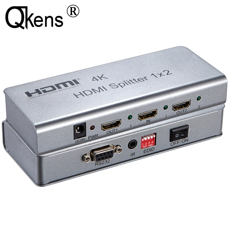 

Разветвитель 4K HDMI 1x2 1080P 1 в 2 Выход HDMI переключатель разветвитель с EDID RS232 для PS4 Xbox DVD ноутбука ПК к телевизору от 1 до 2 HD ТВ мониторов