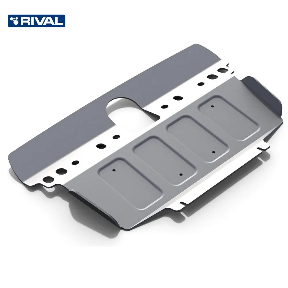 Защита радиатора Rival Nissan Patrol Y62 2010-2019 (устанавл-ся с 2333.4122.1.6) штампованная алюминий