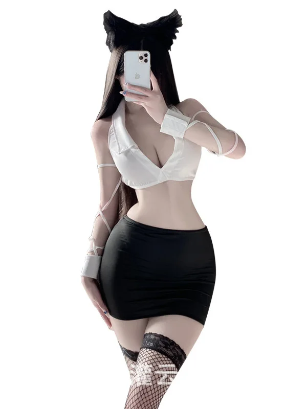 Соблазнительное нижнее белье для секретаря однотонная Соблазнительная