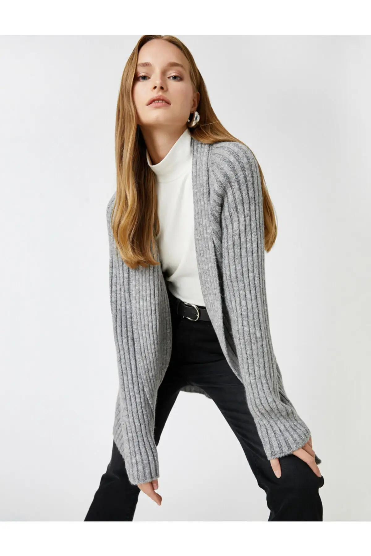 

Women's Cardigan Corduroy Long Casual Knitted High Quality Fashion Cardigan Sweaters Loose Sweater Jumper