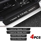 4 шт., наклейки на порог автомобильной двери для Nissan Xtrail X Trail T30 T31 T32 2021 2020 2019 2018 2017-2001, аксессуары для тюнинга