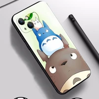 japan anime totoro miyazaki phone case for apple iphone 13 12 11 pro 12 13 mini x xr xs max se 6 6s 7 8 plus carcasa coque