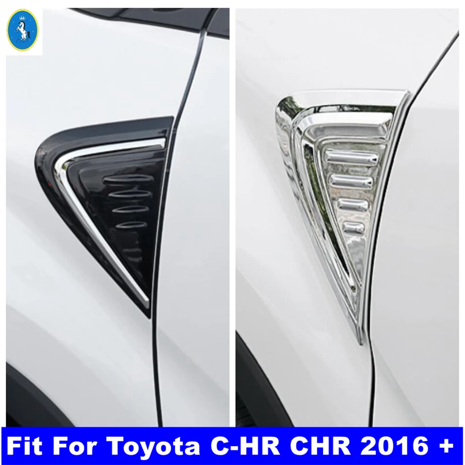 

Car Body Surface Leaf Board Decoration on Shark Gills Panel Cover Trim Fit For Toyota C-HR CHR 2016 - 2022 Exterior Accessories