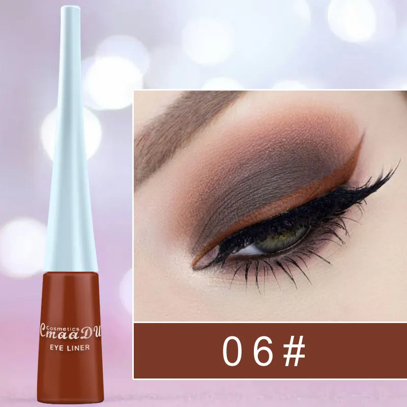 

Long-Lasting Liquid Eyeliner Pencil Waterproof Colorful Eye Liner Pen Highlight Neon Colored Cat Eyes Makeup Tools Wholesale