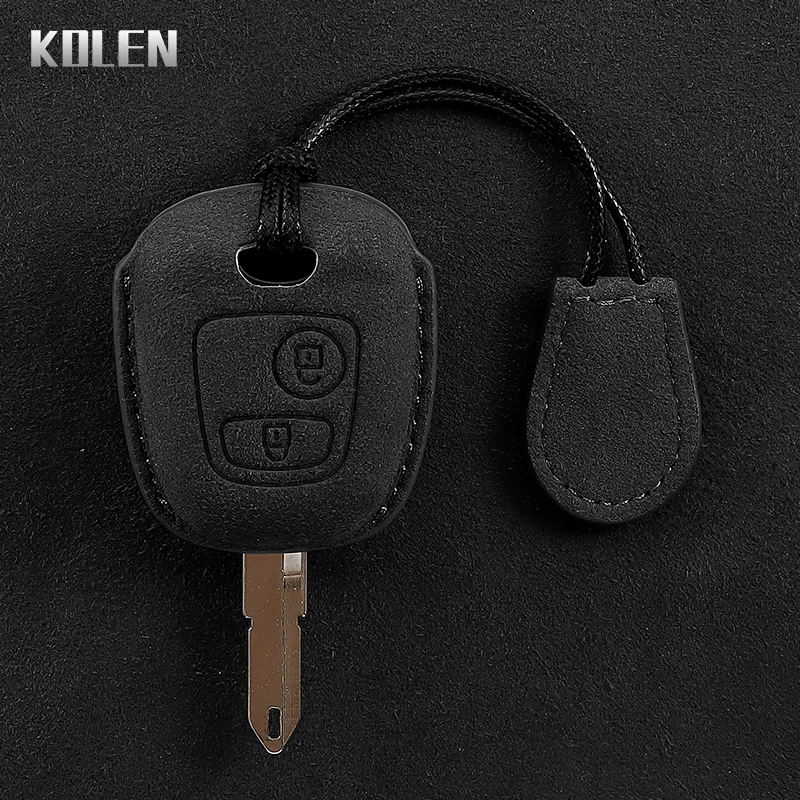 Кожаный чехол для ключей Peugeot 106 107 206 207 307 Citroen C1 C2 C3 C4 XSARA PICASSO Toyota AYGO ключа