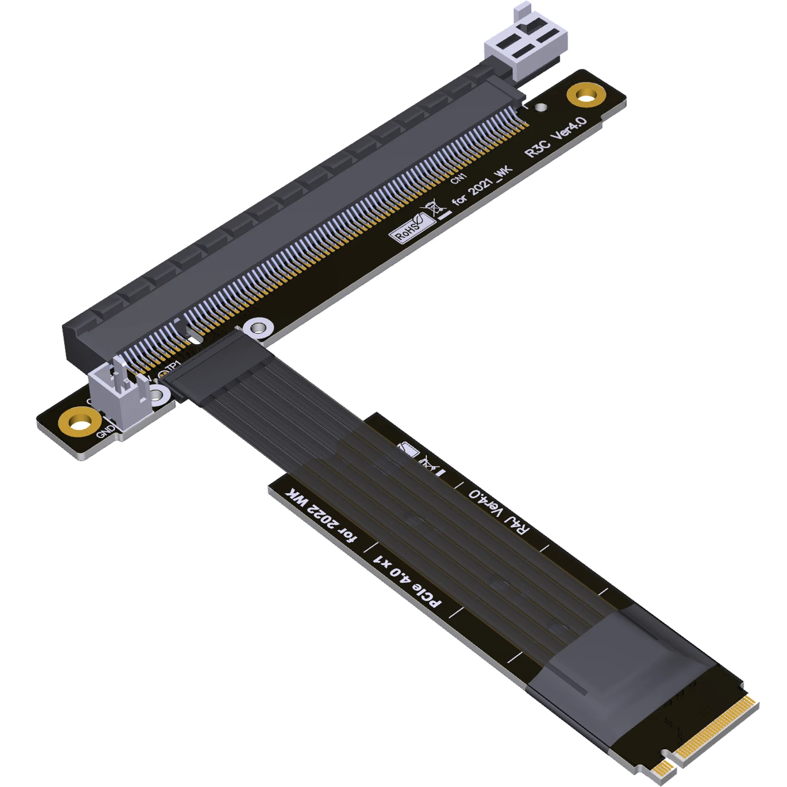 New M.2 NVMe To PCIe 4.0 X16 Extender Gen4/3.0 Riser Adapter Jumper BTC Mining Cable GPU GTX RTX Graphics Video Cards NVIDIA AMD images - 6