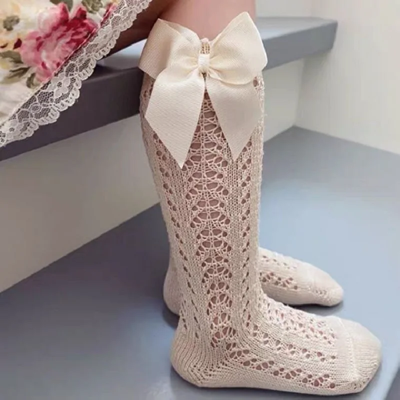 Детские гольфы Сезон весна-лето Сетчатые носки для малышей Тонкие принцессы с