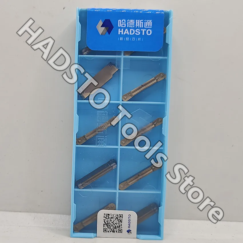 MRMN300-M HS7225 MRMN300 3.0mm HADSTO carbide inserts Cut off Slotting For Stainless steel 10pcs/box