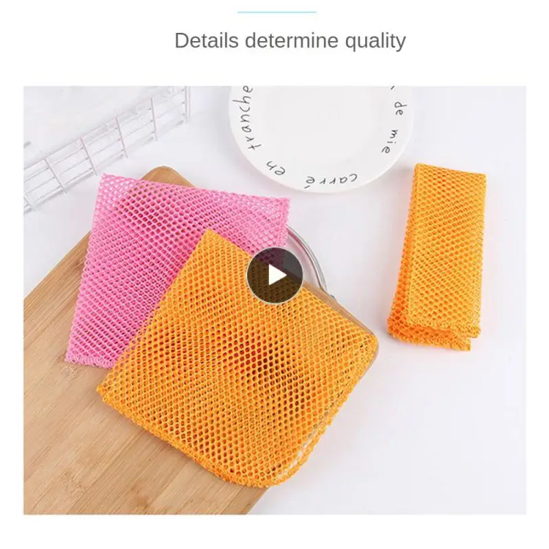 

Durable Made Of High-quality Deep Nylon Fibers. Microfiber Cleaning Cloth Strong Cleaning Power Mesh Towel Unique Mesh Design