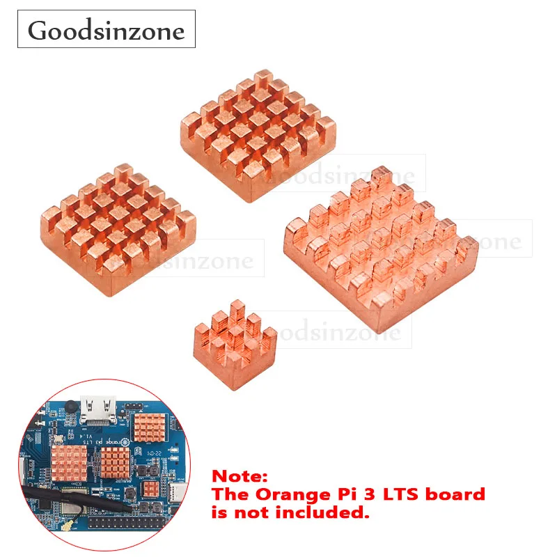 Набор для теплоотвода Orange Pi 3 LTS, 4 шт./партия, термопроводящая клейкая лента, охлаждающий кулер для Orange Pi 3 LTS Board