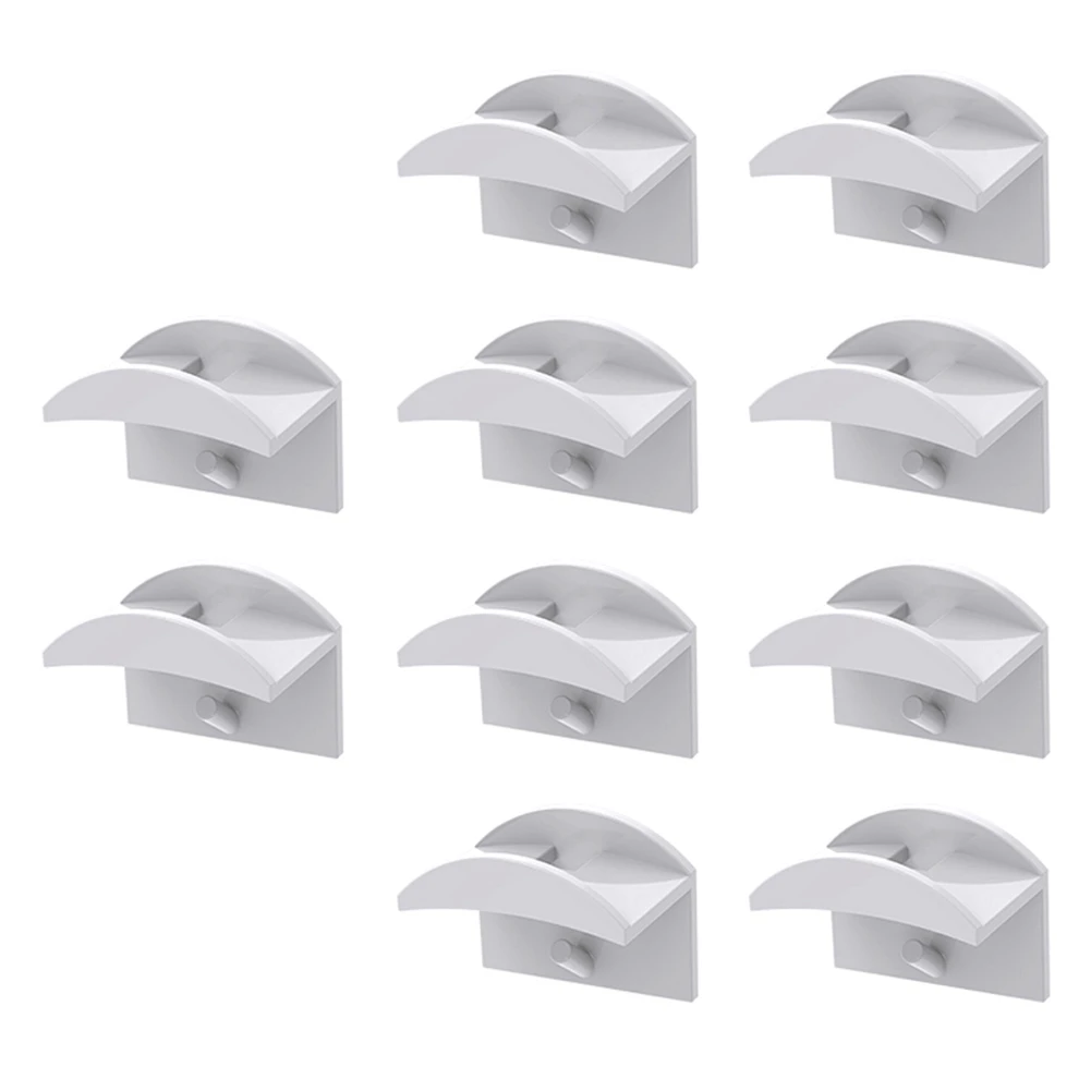 

Hat Hooks for Wall Mount Adhesive Hat Rack for Baseball Caps Cap Organizer Holder No Drilling Stick on 10-Pack (White)