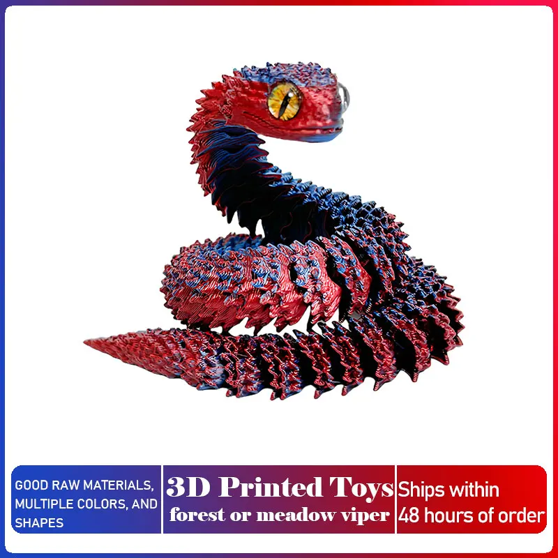 

Пластиковая шарнирная фигурка змеи