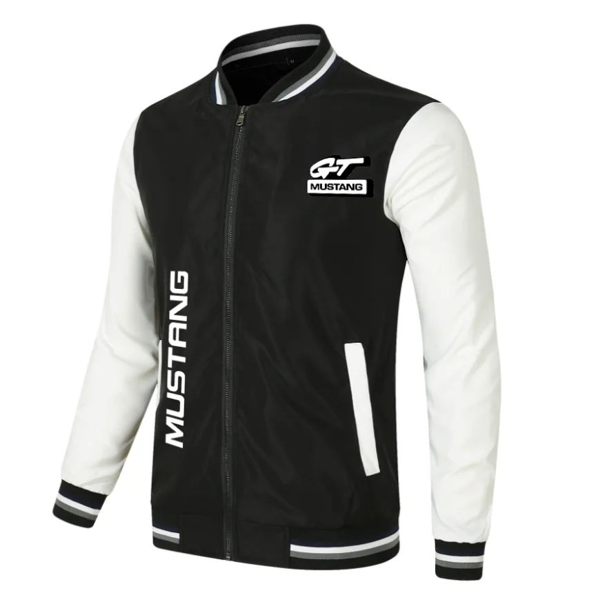 

2022 New car for ford mustang logo Jacket Windproof Jacket Mobike Riding Windbreaker Sweatshirts Racing zipper Coat