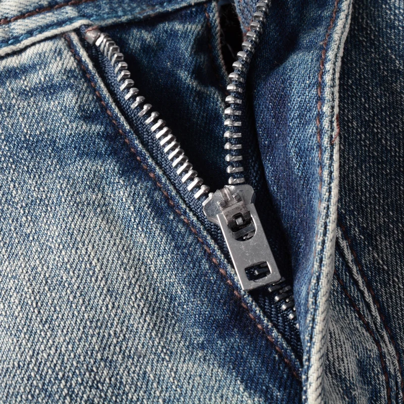 Fashion Vintage Men Jeans Retro Gray Blue Elastic Slim Fit Ripped Jeans Men Stretch Trousers Patched Designer Denim Pants Hombre