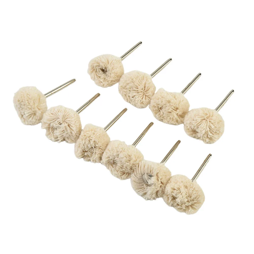 

Набор полировальных кругов для шлифовальной машинки, комплект из 10 шлифовальных кругов с белой шерстью, 1 дюйм, с шерстью и металлом