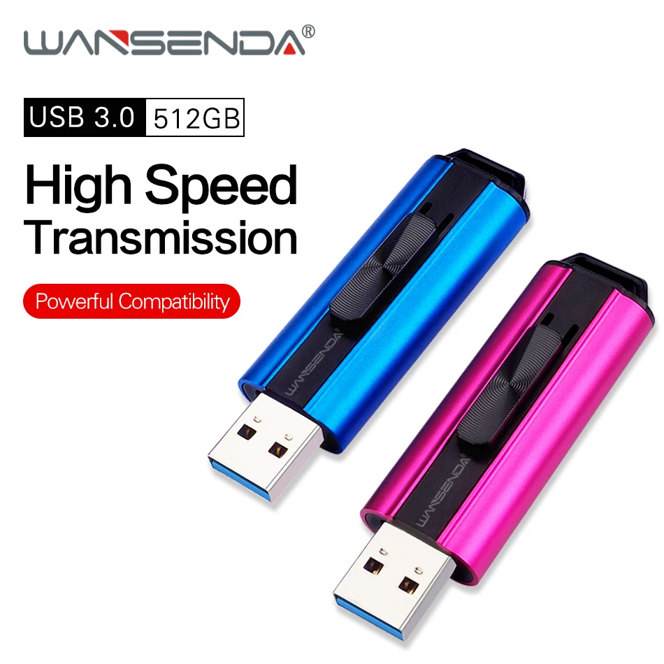 

WANSENDA металлический флеш-накопитель USB 3,0, 512 ГБ, 256 ГБ, 128 ГБ, 64 ГБ, 32 ГБ, 16 ГБ